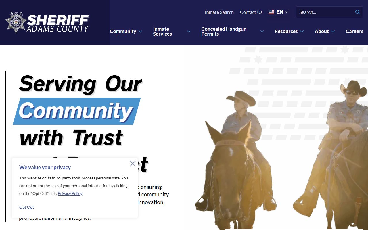 Adams County Police Blotter at the Adams County Sheriff's Office