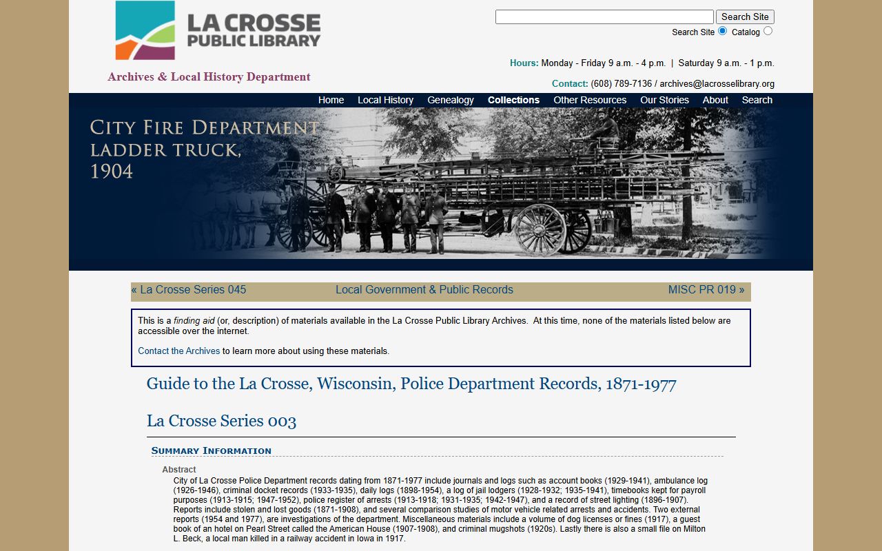 La Crosse Police Blotter archives