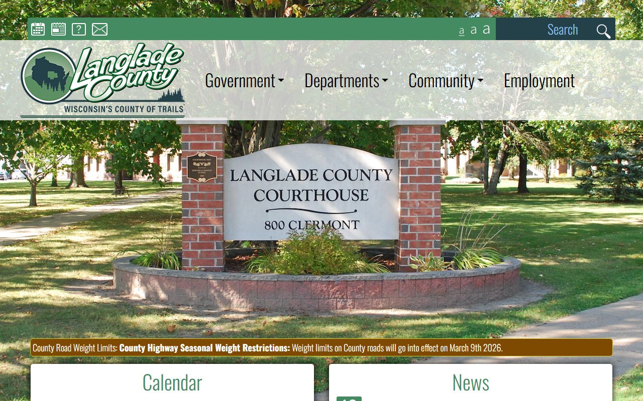 Langlade County Police Blotter at Langlade County official site