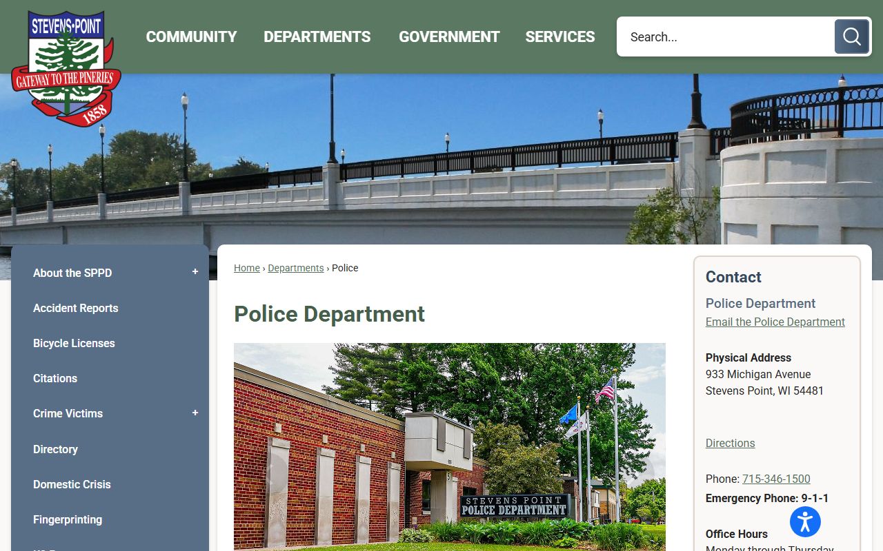 Portage County Police Blotter at Stevens Point Police