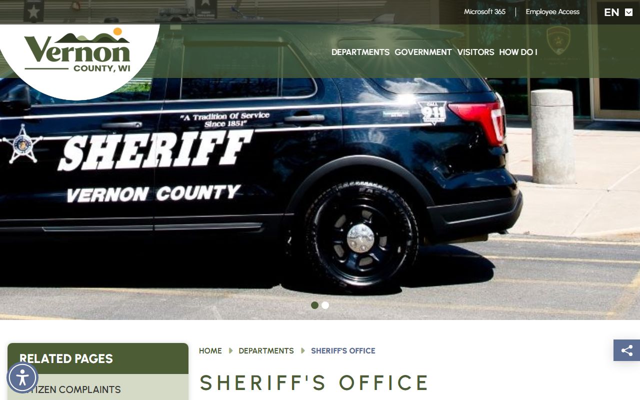 Vernon County Police Blotter sheriff office source