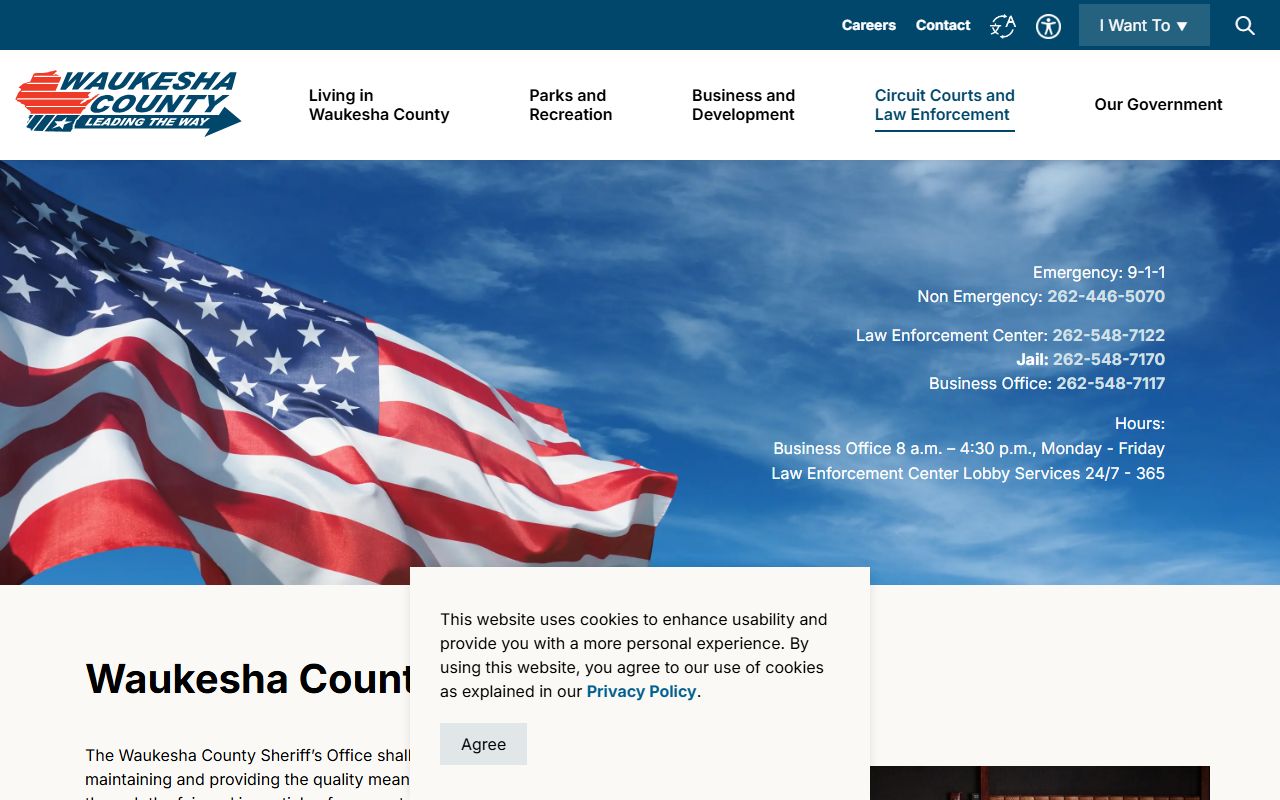 Waukesha County Police Blotter at the Waukesha County Sheriff's Office