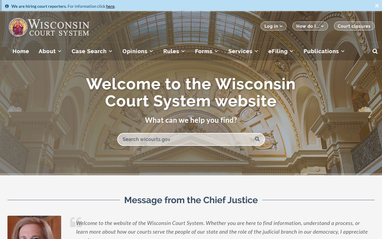Wisconsin Police Blotter and the Wisconsin Court System